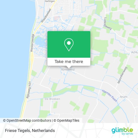 Friese Tegels map