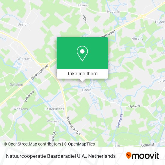 Natuurcoöperatie Baarderadiel U.A. map