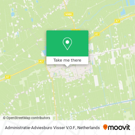 Administratie-Adviesburo Visser V.O.F. Karte