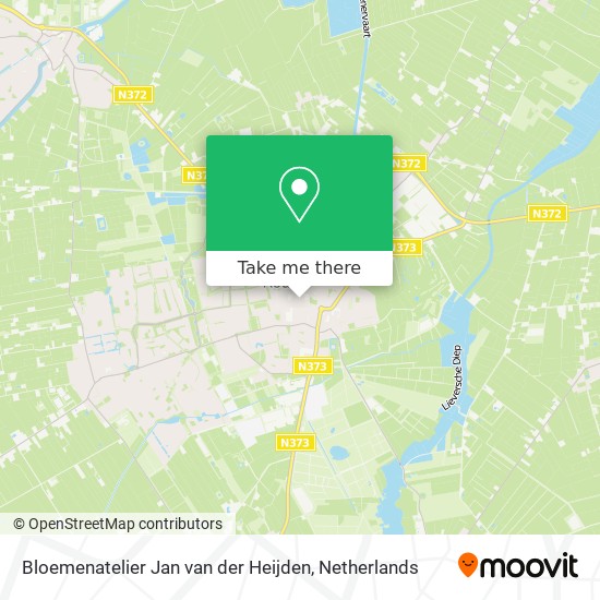 Bloemenatelier Jan van der Heijden map