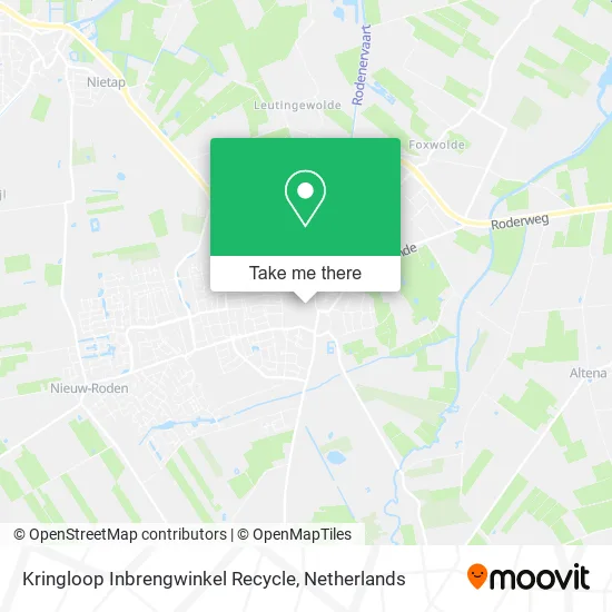 Kringloop Inbrengwinkel Recycle map
