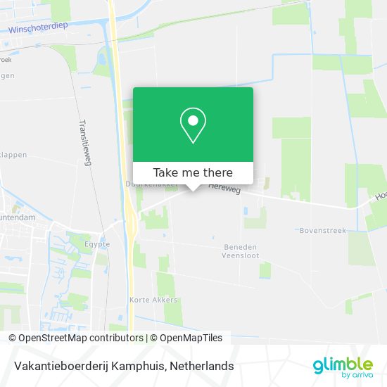 Vakantieboerderij Kamphuis map