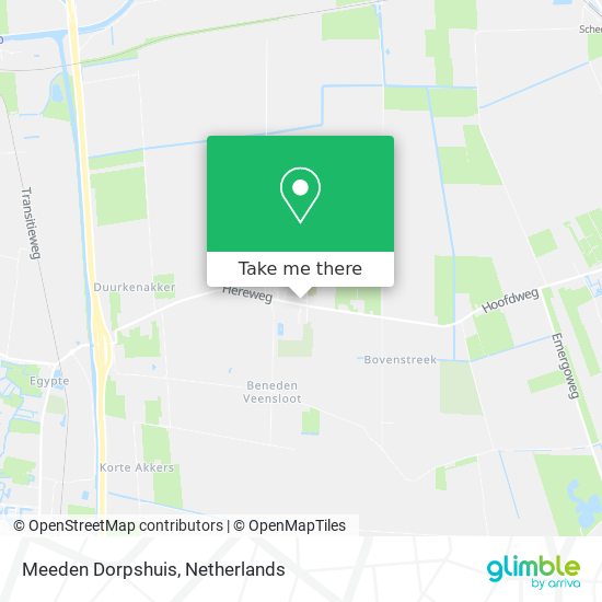 Meeden Dorpshuis map