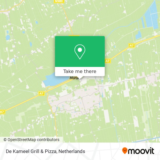 De Kameel Grill & Pizza map