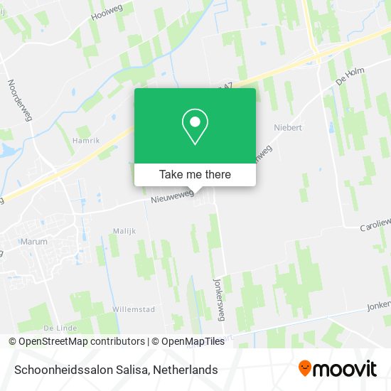 Schoonheidssalon Salisa map