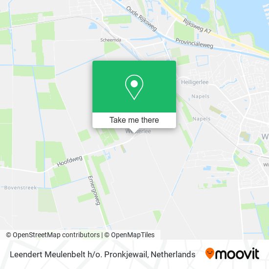 Leendert Meulenbelt h / o. Pronkjewail map