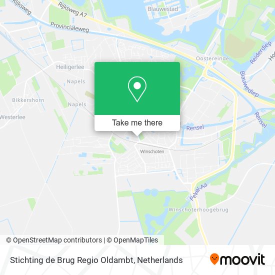 Stichting de Brug Regio Oldambt map