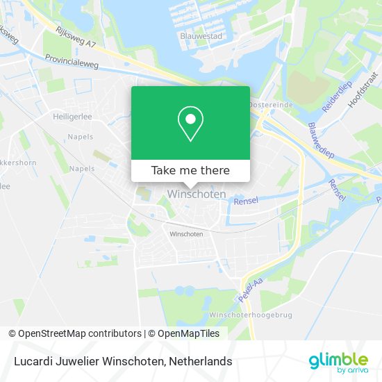 Lucardi Juwelier Winschoten map