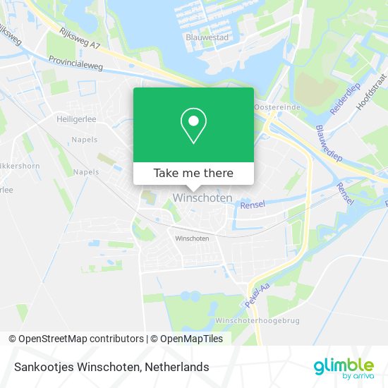 Sankootjes Winschoten map