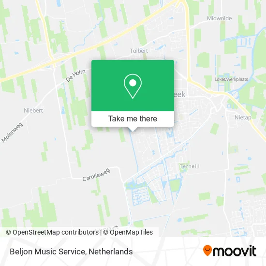 Beljon Music Service map