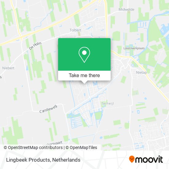 Lingbeek Products Karte