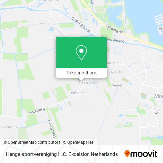 Hengelsportvereniging H.C. Excelsior map