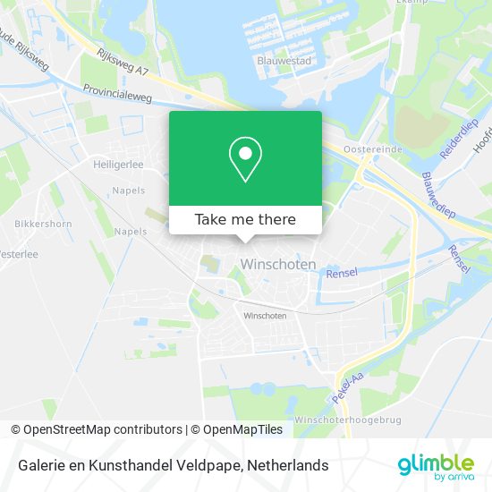 Galerie en Kunsthandel Veldpape Karte