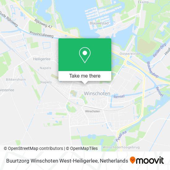 Buurtzorg Winschoten West-Heiligerlee map