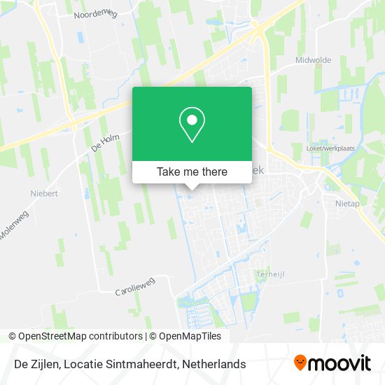 De Zijlen, Locatie Sintmaheerdt map