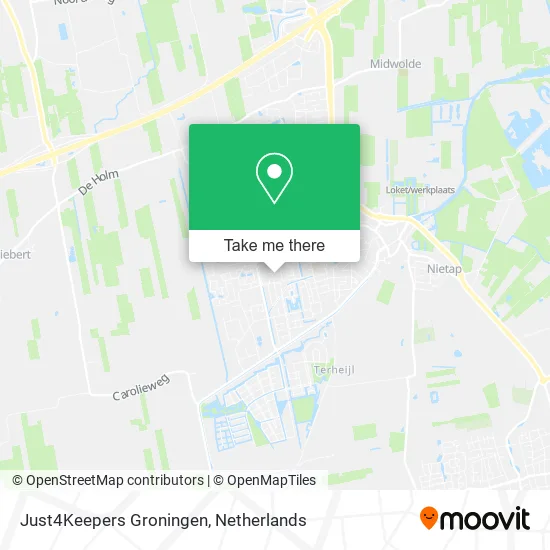 Just4Keepers Groningen map