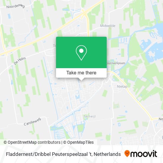 Fladdernest / Dribbel Peuterspeelzaal 't map