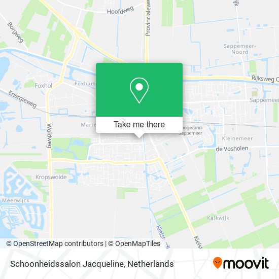 Schoonheidssalon Jacqueline map