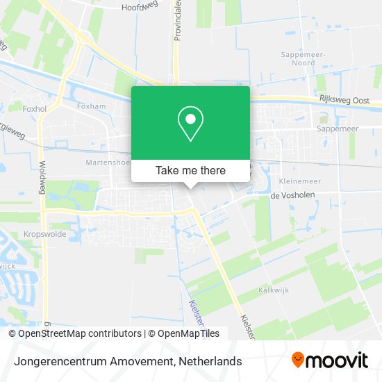 Jongerencentrum Amovement map