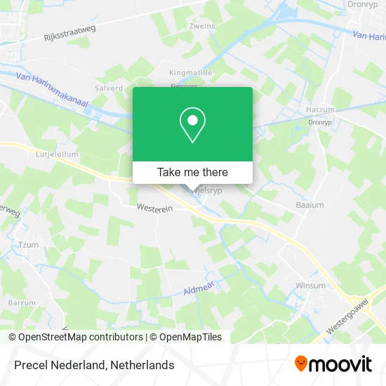 Precel Nederland map