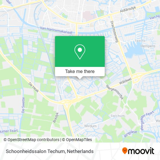 Schoonheidssalon Techum map