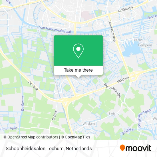 Schoonheidssalon Techum map