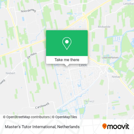 Master's Tutor International map