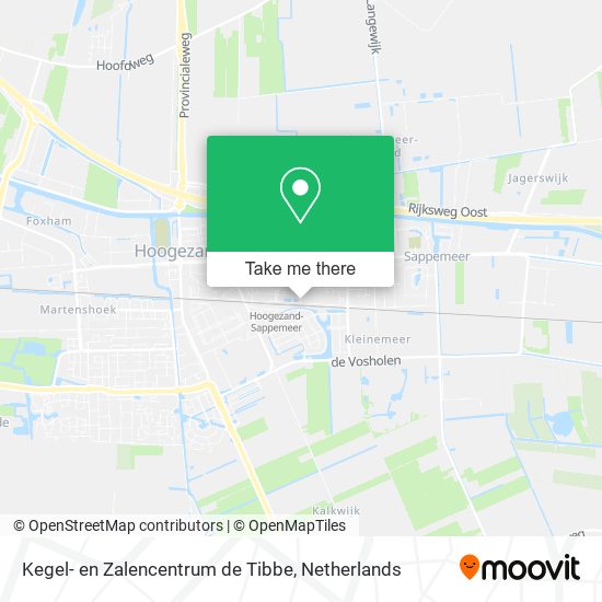 Kegel- en Zalencentrum de Tibbe map