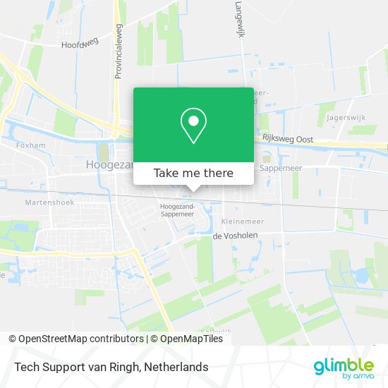 Tech Support van Ringh map