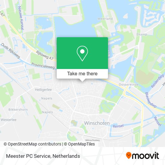 Meester PC Service map