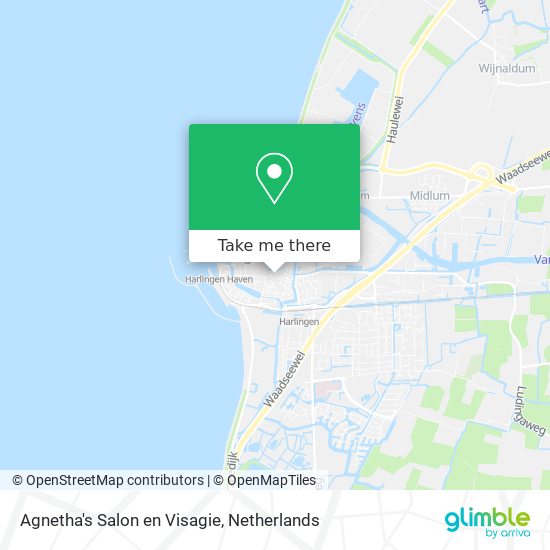 Agnetha's Salon en Visagie map