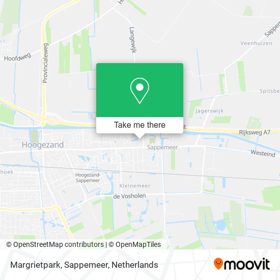 Margrietpark, Sappemeer map