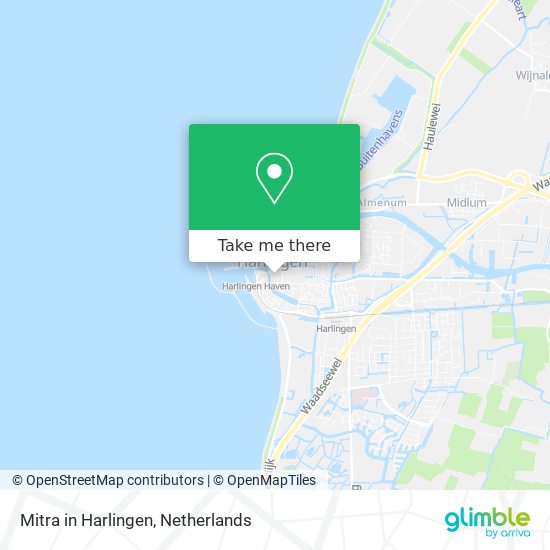 Mitra in Harlingen map