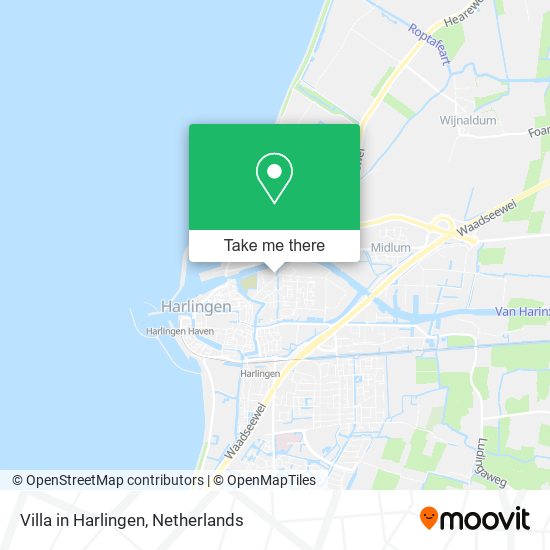 Villa in Harlingen map