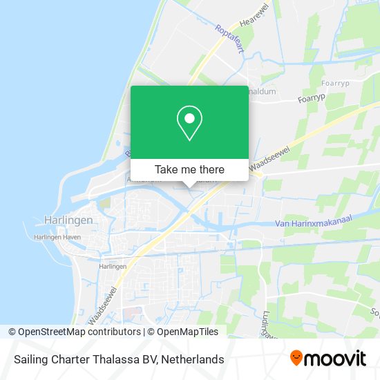 Sailing Charter Thalassa BV map