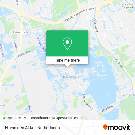 H. van den Akker Karte