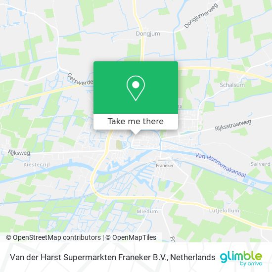 Van der Harst Supermarkten Franeker B.V. map