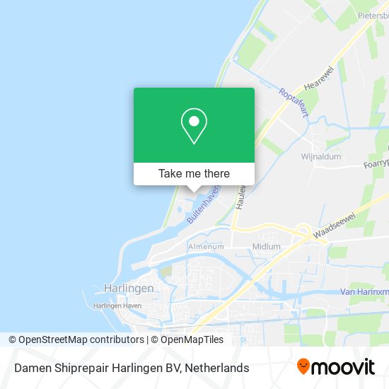 Damen Shiprepair Harlingen BV map