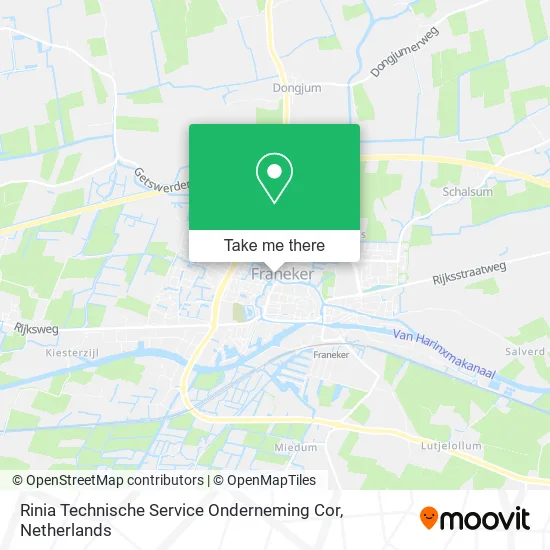 Rinia Technische Service Onderneming Cor map