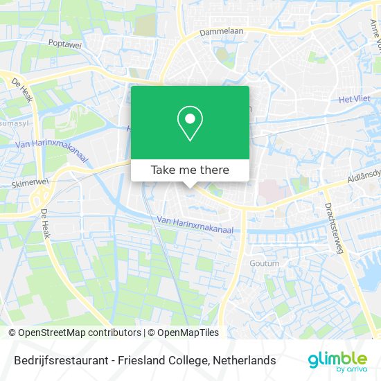 Bedrijfsrestaurant - Friesland College map