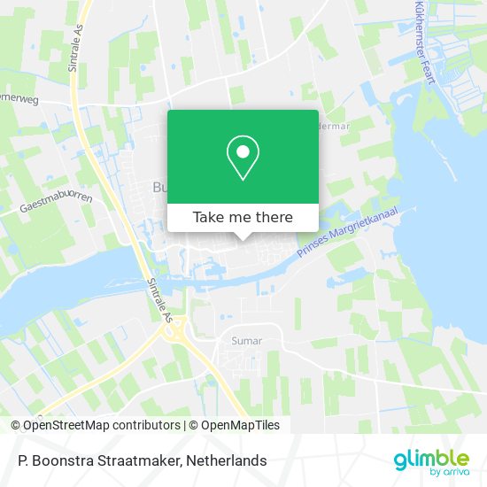 P. Boonstra Straatmaker map