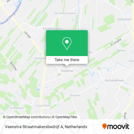 Veenstra Straatmakersbedrijf A map