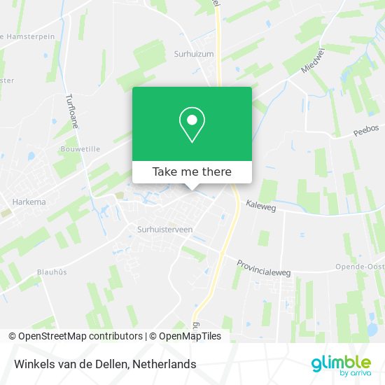 Winkels van de Dellen Karte