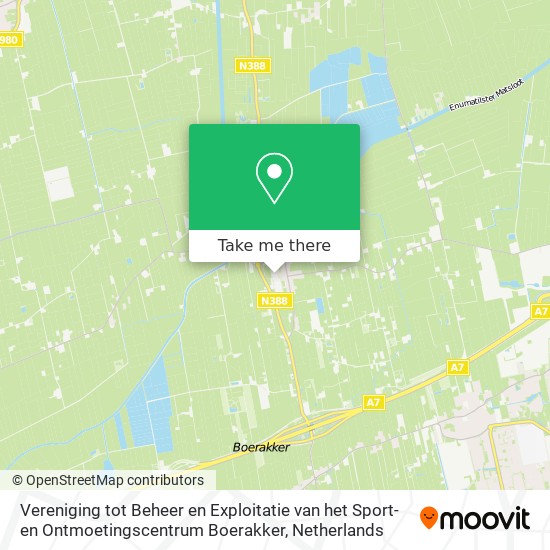 Vereniging tot Beheer en Exploitatie van het Sport- en Ontmoetingscentrum Boerakker map