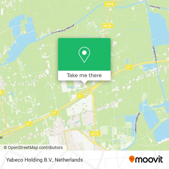 Yabeco Holding B.V. map