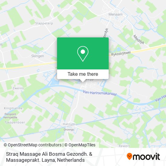 Straq Massage Ali Bosma Gezondh. & Massageprakt. Layna map