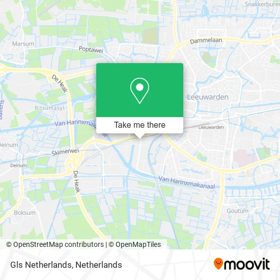 Gls Netherlands map