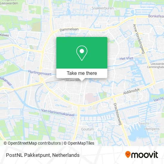 PostNL Pakketpunt map