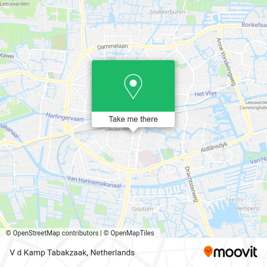 V d Kamp Tabakzaak map