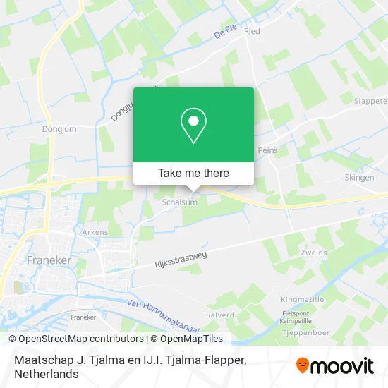Maatschap J. Tjalma en IJ.I. Tjalma-Flapper map